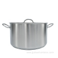 Stainless steel double-ear soup pot with composite bottom